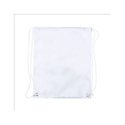 Mochila sublimable de cuerdas blancas