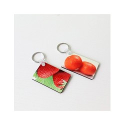 Llavero sublimable de forma rectangular