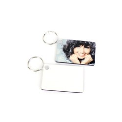 Llavero sublimable de forma rectangular