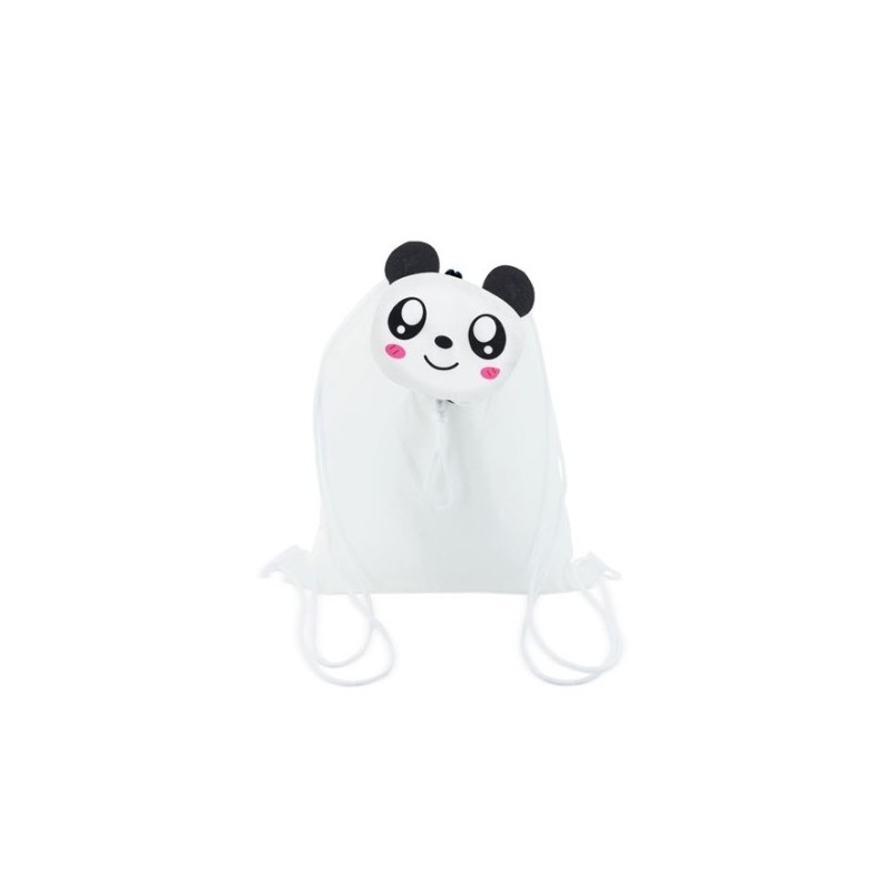 MOCHILA INFANTIL DE SUBLIMACION PLEGABLE DE OSITO PANDI
