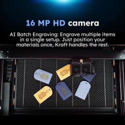 Cortadora láser dual AtomStack Kraft - Diodo de 20 W + 1,2 IR