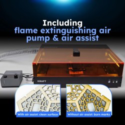 Cortadora láser dual AtomStack Kraft - Diodo de 20 W + 1,2 IR