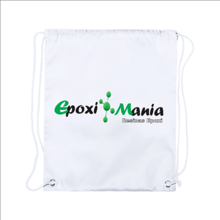 Mochila sublimable de cuerdas blancas