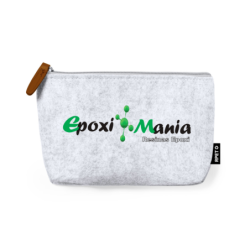 Neceser de fieltro gris claro sublimable