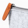 Neceser de fieltro gris claro sublimable